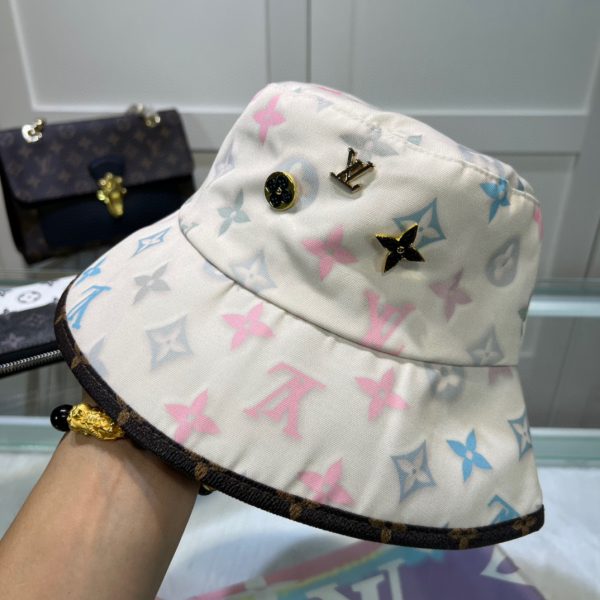 LV039 - Monogram Canvas Bucket Hat White - Image 4