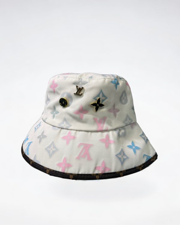 LV039 - Monogram Canvas Bucket Hat White - Image 2