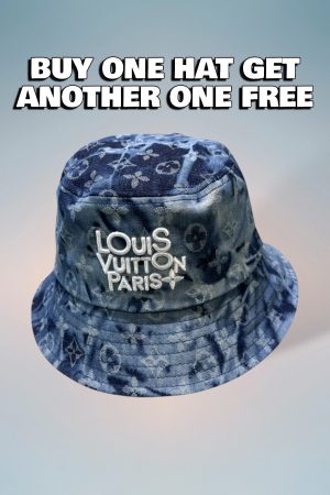 LV064 - Monogram Canvas Bucket Hat Blue