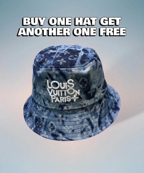 LV064 - Monogram Canvas Bucket Hat Blue