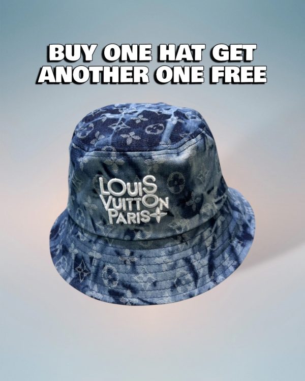 LV064 - Monogram Canvas Bucket Hat Blue