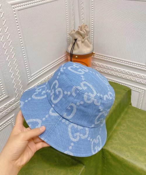 GC003 - Monogram Canvas Bucket Hat Blue