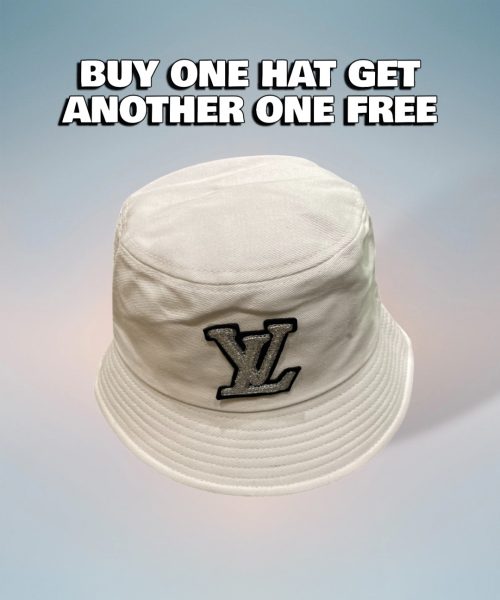 LV069 - Logo Canvas Bucket Hat White