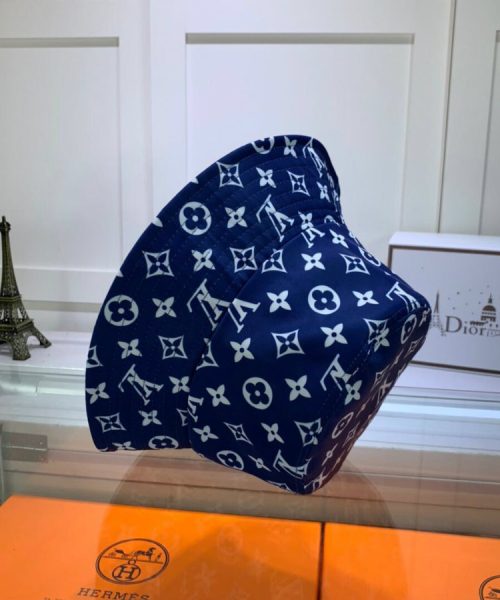 LV018 - Monogram Canvas Bucket Hat Blue