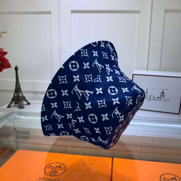 LV018 - Monogram Canvas Bucket Hat Blue - Image 7