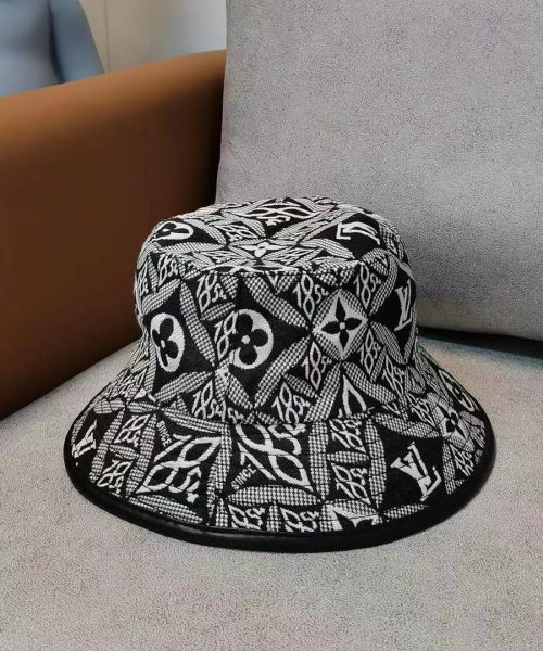 LV020 - Monogram Cotton Since 1854 Black Monogram Bucket Hat