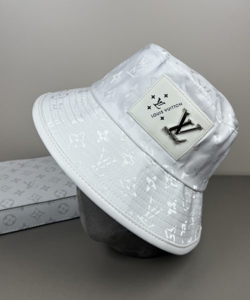 LV061 - Monogram Canvas Bucket Hat White
