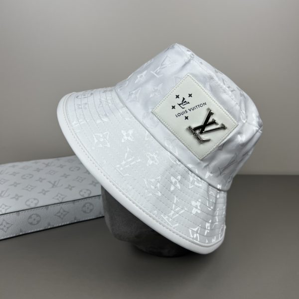 LV061 - Monogram Canvas Bucket Hat White - Image 4