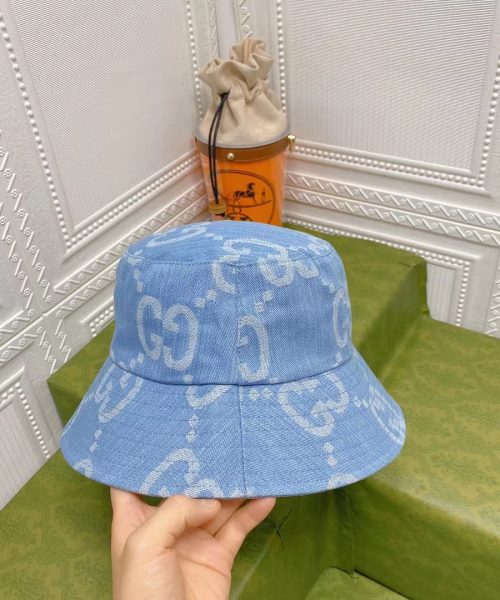 GC003 - Monogram Canvas Bucket Hat Blue