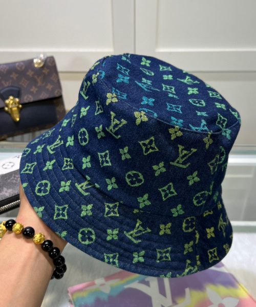 LV032 - Monogram Yellow Denim Bucket Hat