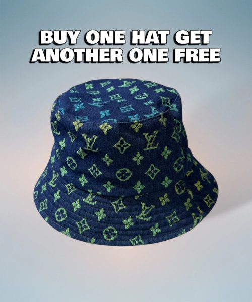 LV032 - Monogram Yellow Denim Bucket Hat