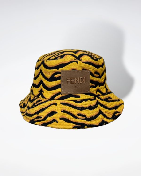 FD004 - Monogram Canvas Bucket Hat Brown - Image 2