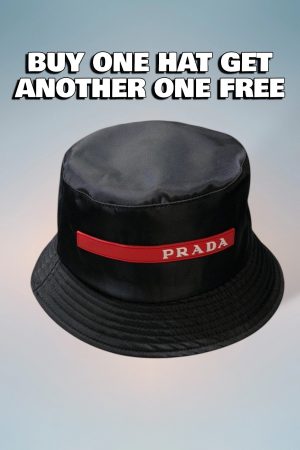 PR001 - Monogram Canvas Bucket Hat Black