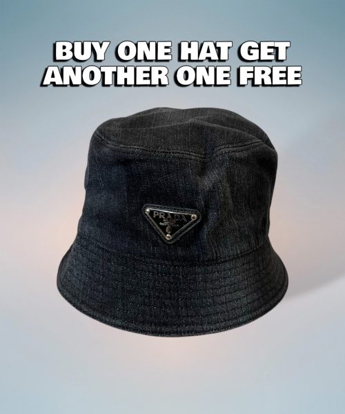 PR003 - Monogram Canvas Bucket Hat Black