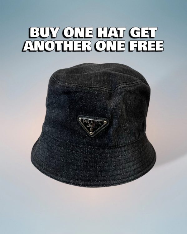 PR003 - Monogram Canvas Bucket Hat Black