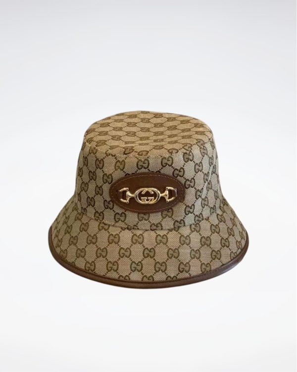 GC005 - Monogram Canvas Bucket Hat Brown - Image 2