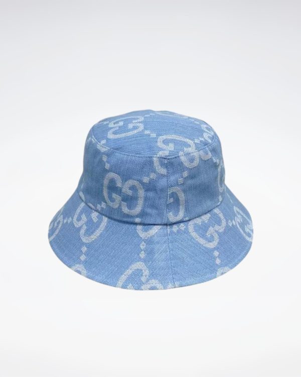 GC003 - Monogram Canvas Bucket Hat Blue - Image 2
