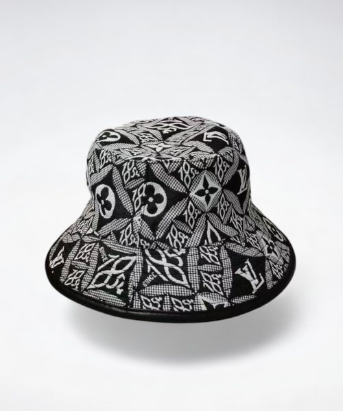 LV020 - Monogram Cotton Since 1854 Black Monogram Bucket Hat