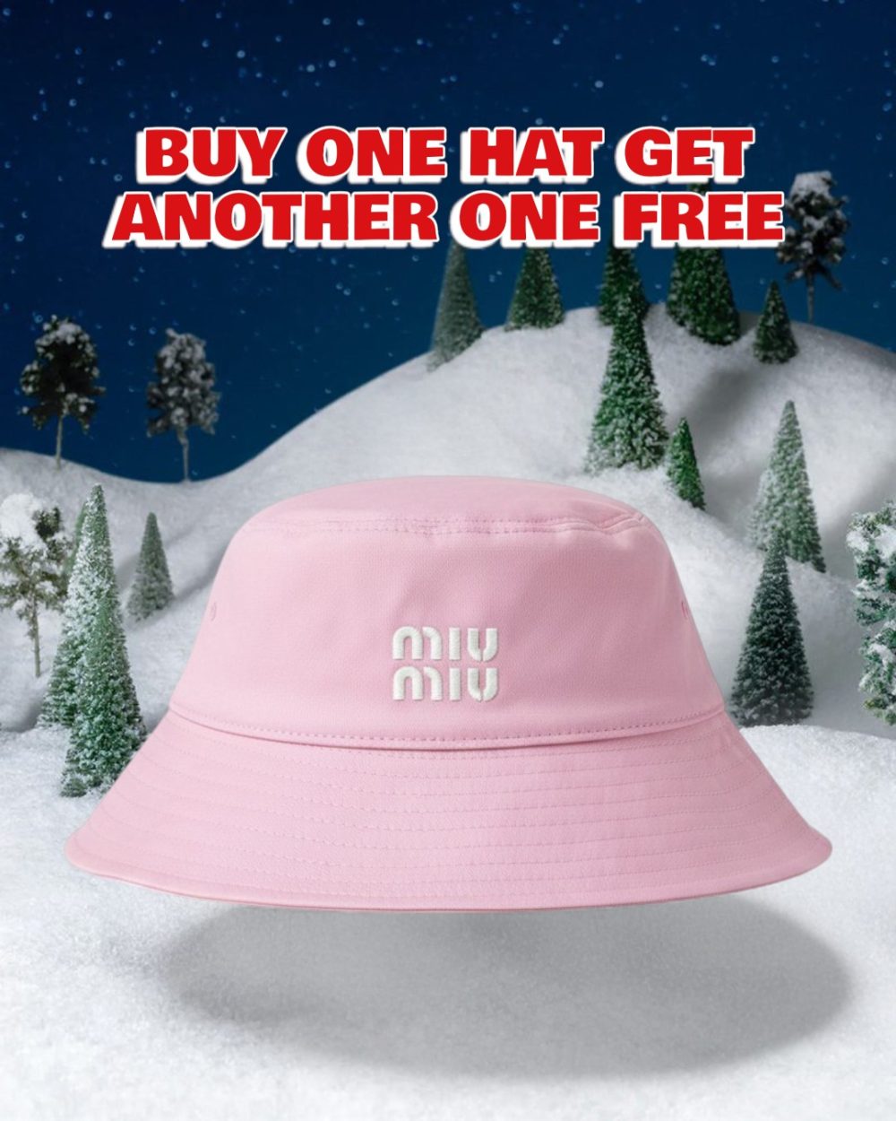 MM005 - Monogram Canvas Bucket Hat Pink