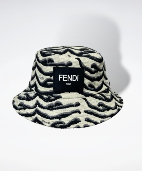 FD003 - Monogram Canvas Bucket Hat White