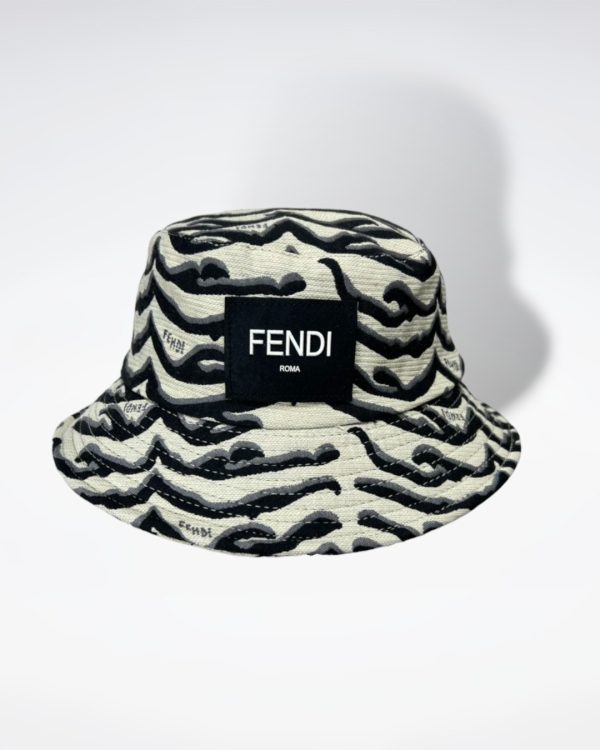 FD003 - Monogram Canvas Bucket Hat White - Image 2