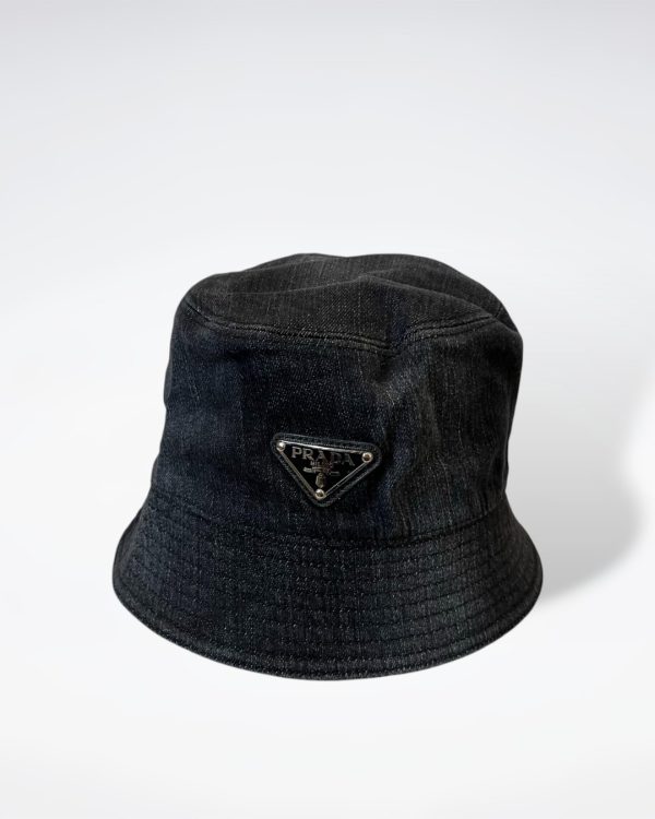 PR003 - Monogram Canvas Bucket Hat Black - Image 2