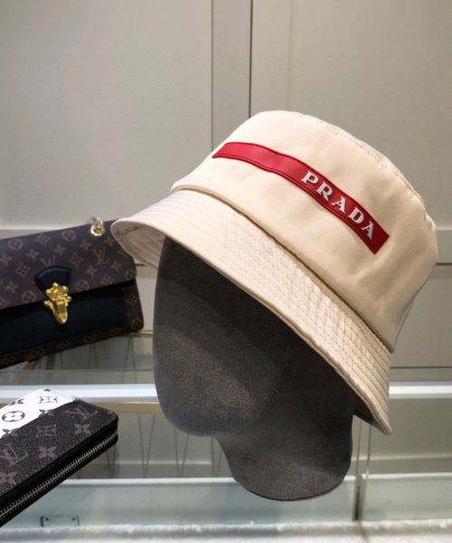 PR002 - Monogram Canvas Bucket Hat Cream