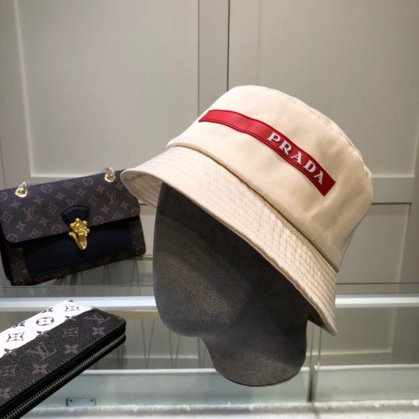 PR002 - Monogram Canvas Bucket Hat Cream - Image 4
