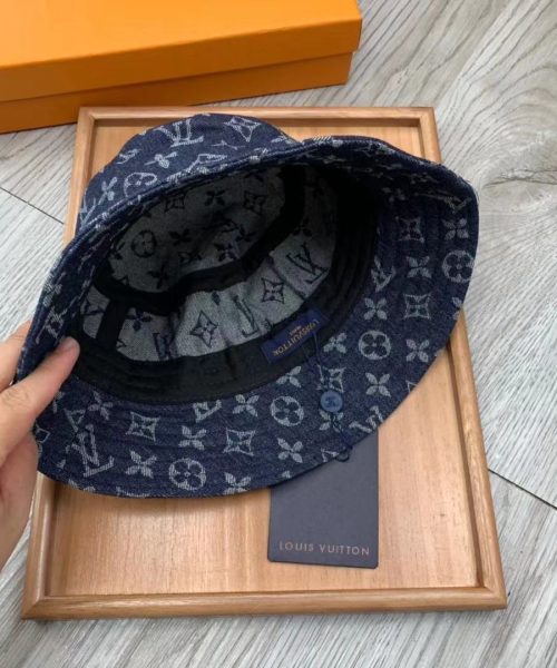LV021 - Monogram Cotton Bucket Hat Blue