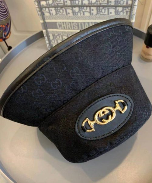 GC004 - Monogram Canvas Bucket Hat Black