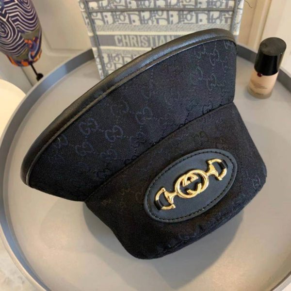 GC004 - Monogram Canvas Bucket Hat Black - Image 8