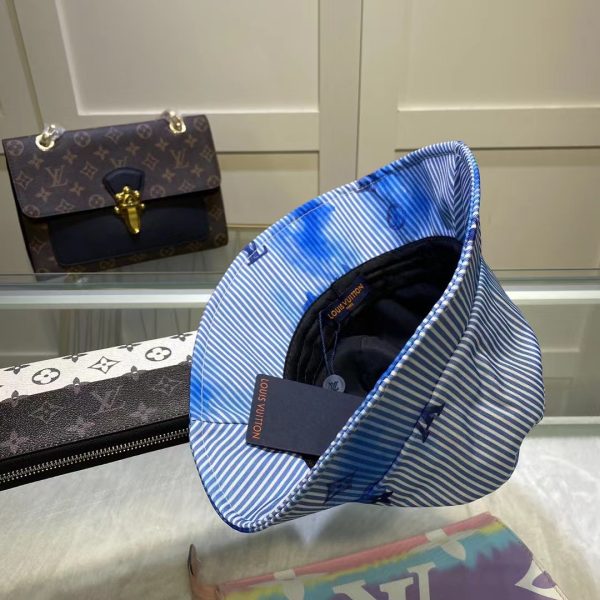 LV010 - Monogram Canvas Bucket Hat Blue - Image 4