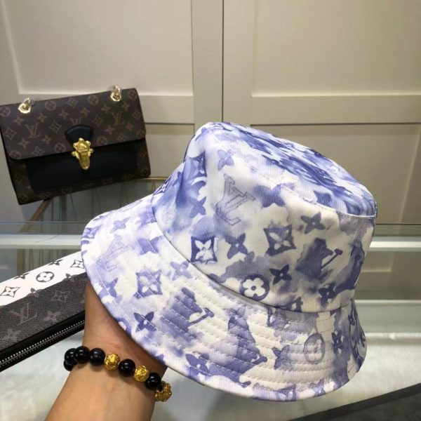 LV023 - Monogram Canvas Bucket Hat multi colour topi wanita - Purple - Image 6