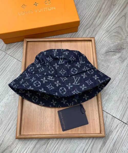 LV021 - Monogram Cotton Bucket Hat Blue