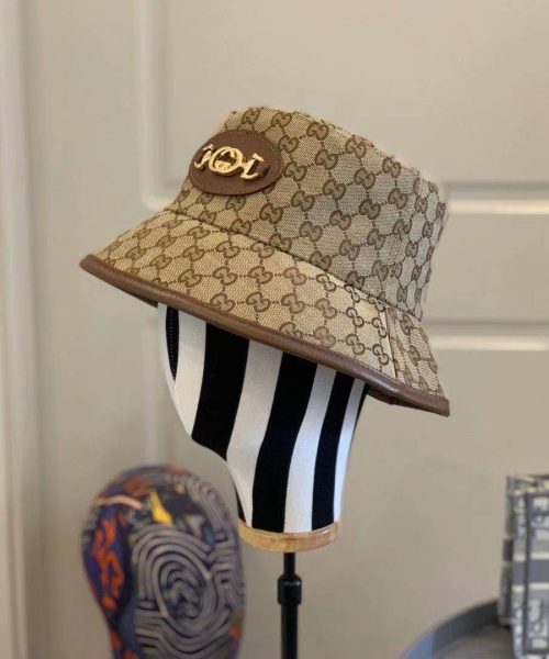 GC005 - Monogram Canvas Bucket Hat Brown