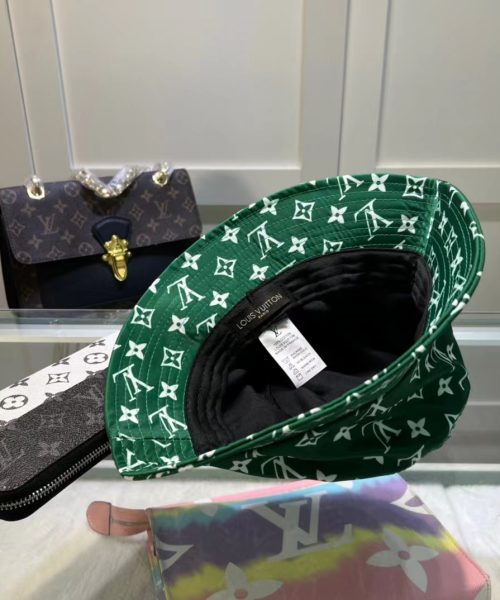LV007 - Monogram Canvas Bucket Hat Green