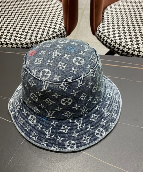 LV059 - Monogram Denim Bucket Hat Blue