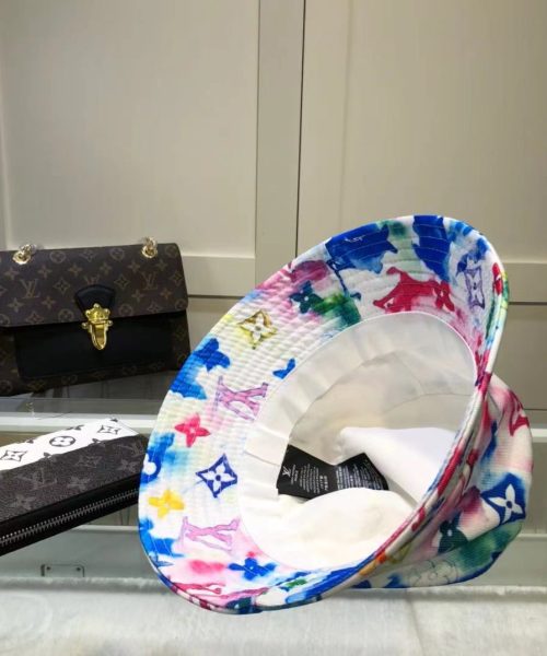LV024 - Monogram Canvas Bucket Hat multi colour topi wanita - Multi Color