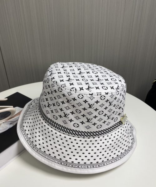 LV048 - Monogram Canvas Bucket Hat White