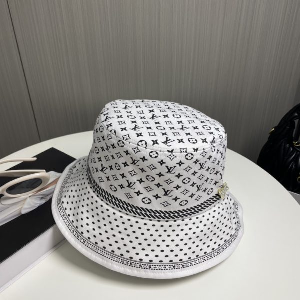 LV048 - Monogram Canvas Bucket Hat White - Image 7