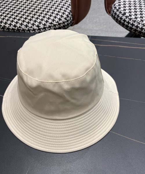 LV069 - Logo Canvas Bucket Hat White