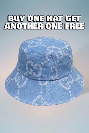 GC003 - Monogram Canvas Bucket Hat Blue