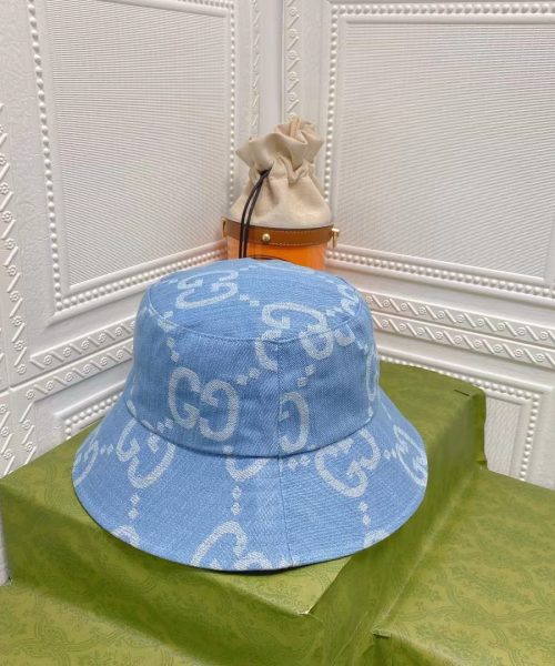 GC003 - Monogram Canvas Bucket Hat Blue