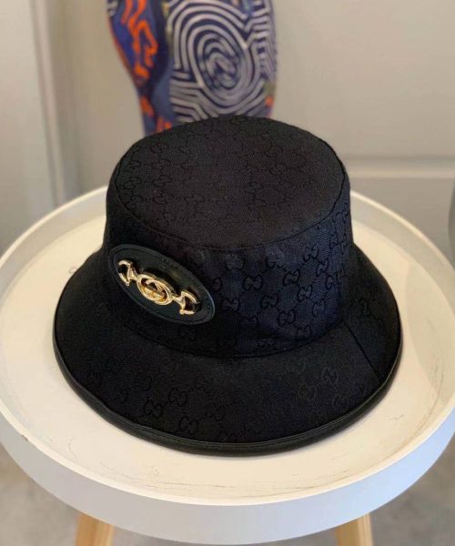 GC004 - Monogram Canvas Bucket Hat Black