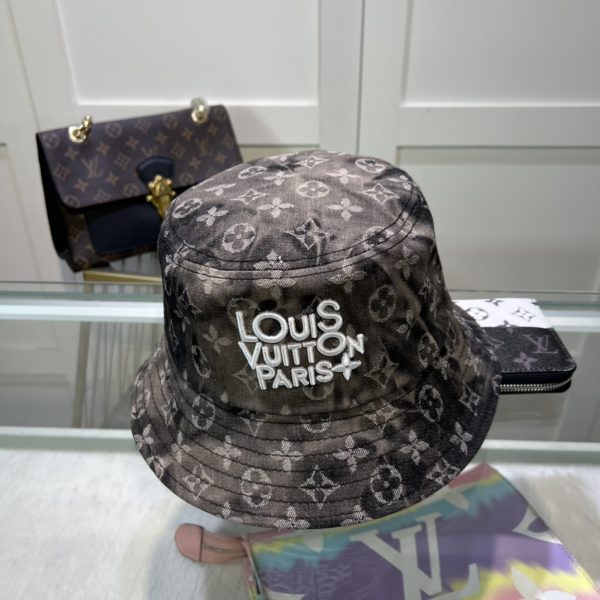 LV063 - Monogram Canvas Bucket Hat Brown - Image 3