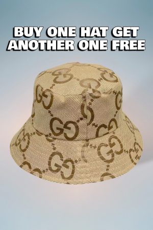 GC002 - Monogram Canvas Bucket Hat Brown
