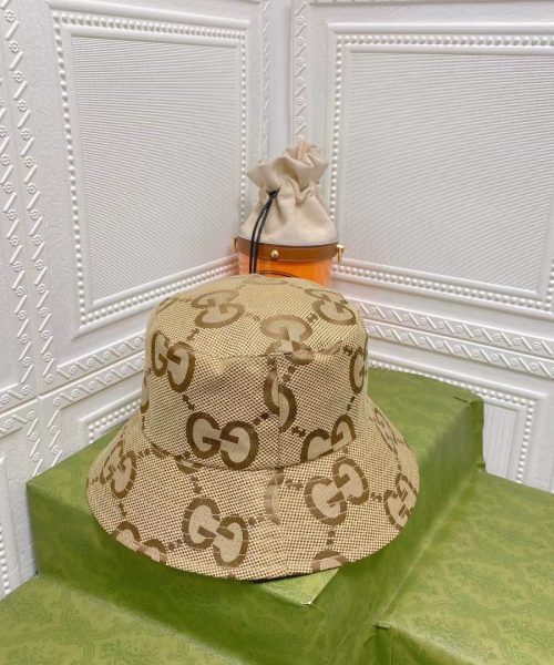 GC002 - Monogram Canvas Bucket Hat Brown