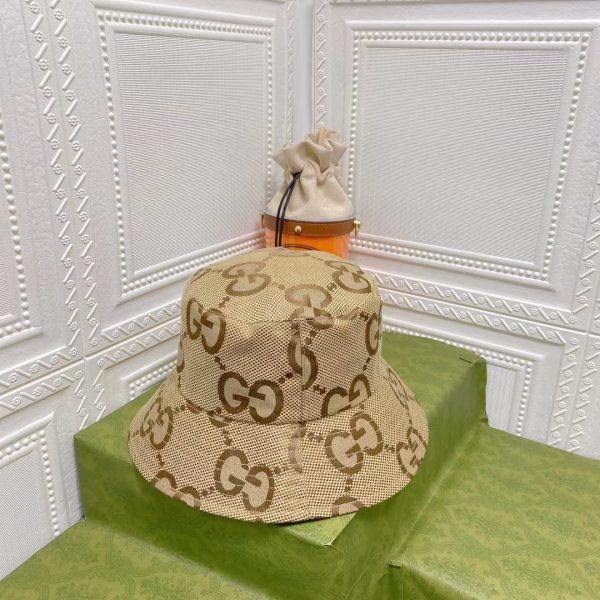 GC002 - Monogram Canvas Bucket Hat Brown - Image 5