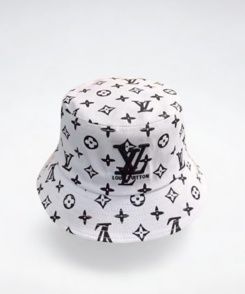 LV002 - Monogram Canvas Bucket Hat White