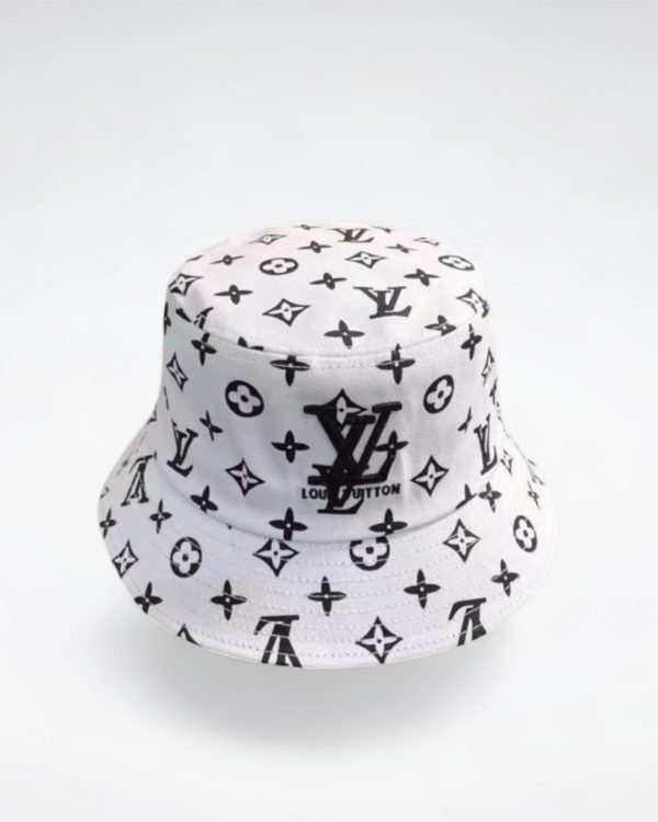 LV002 - Monogram Canvas Bucket Hat White - Image 2